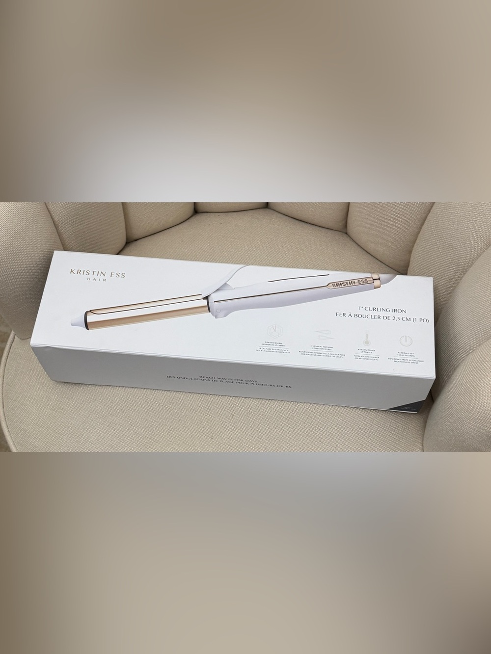 NIB....Kristin Ess Hair 1" CURLING IRON - Picture 2 of 10
